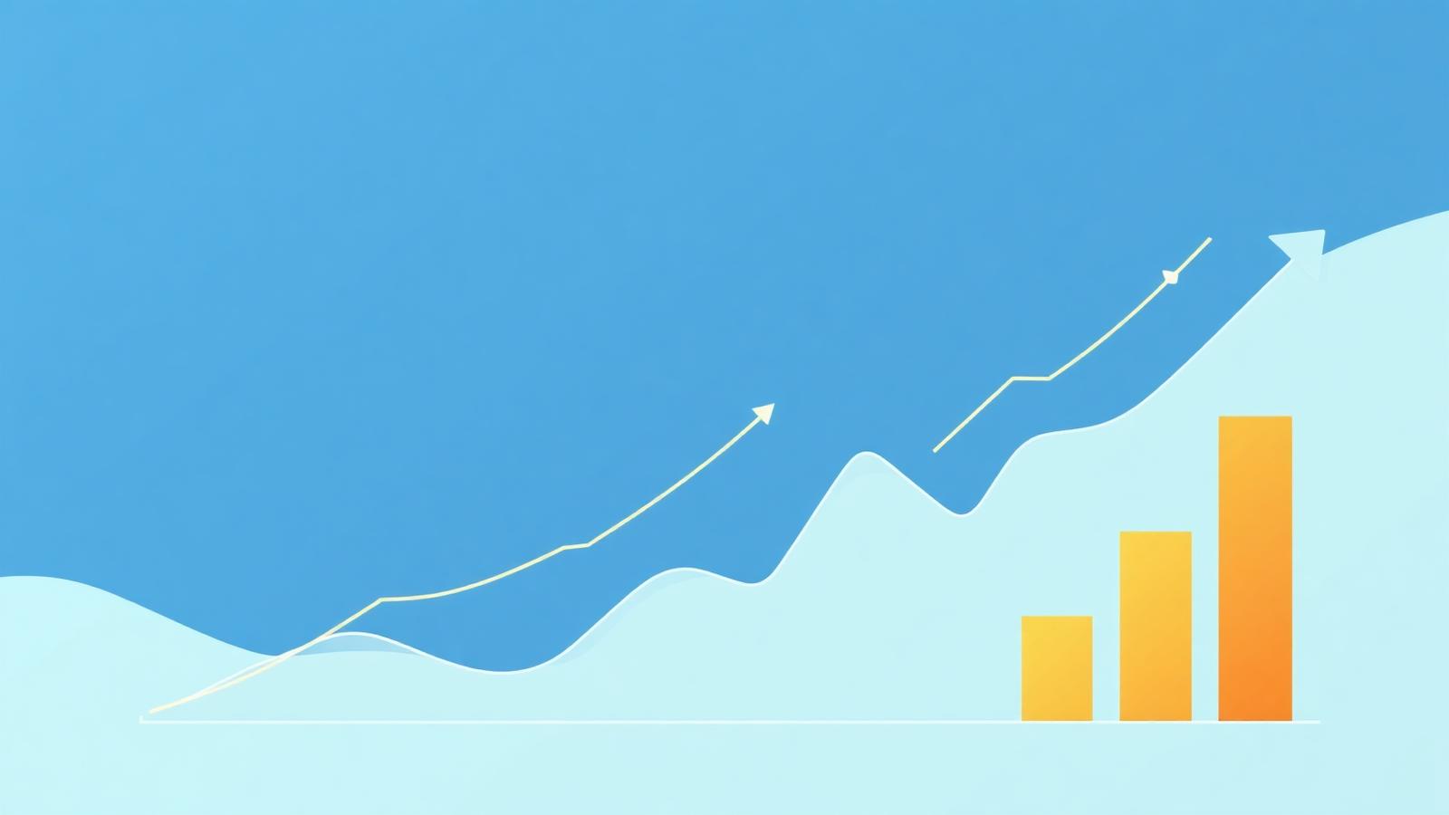 Growth chart illustration